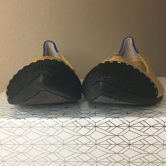 ROTHY'S "The Point II" Camel Captoe Knit Fabric Slip On Ballet Flats 🌷 NEW!! - Picture 7 of 16